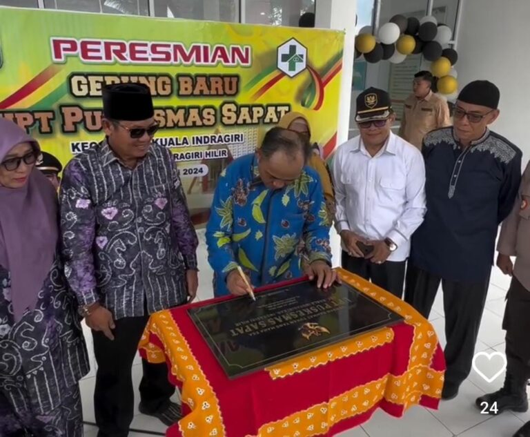 Peresmian Puskesmas Sapat